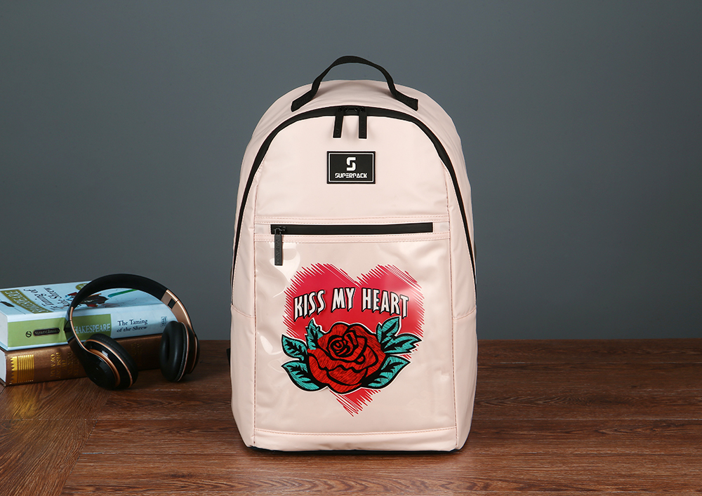 rose print backpack