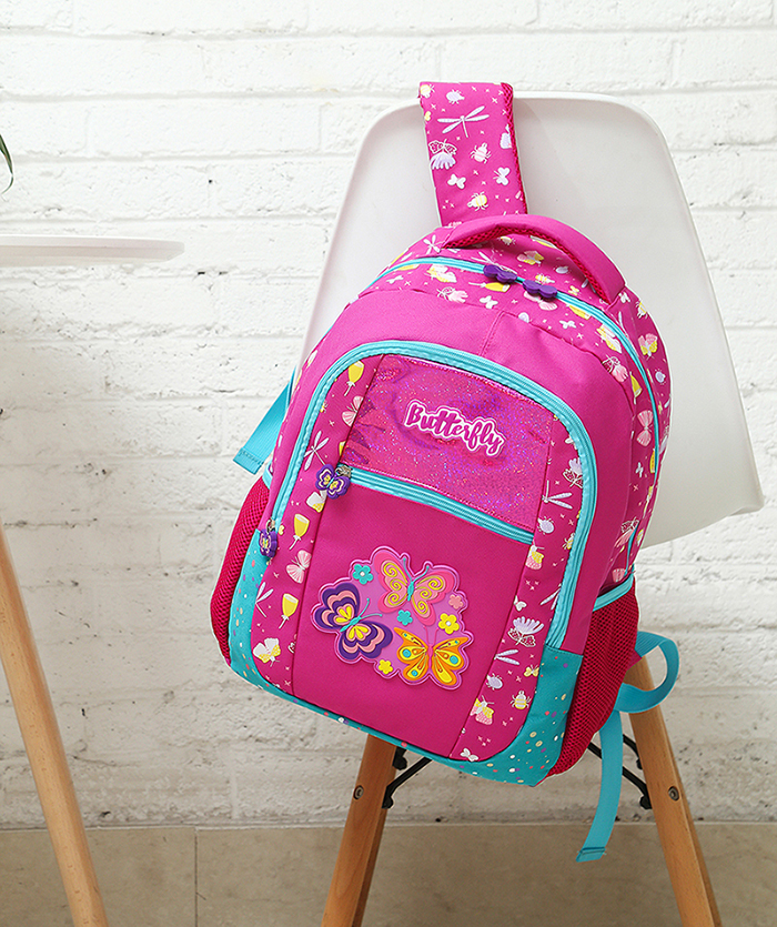 butterfly girls student backpack 