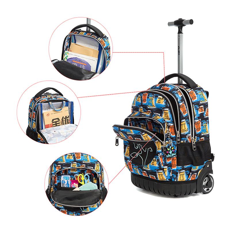Wheeled Trolley Fashion School Bags for kids