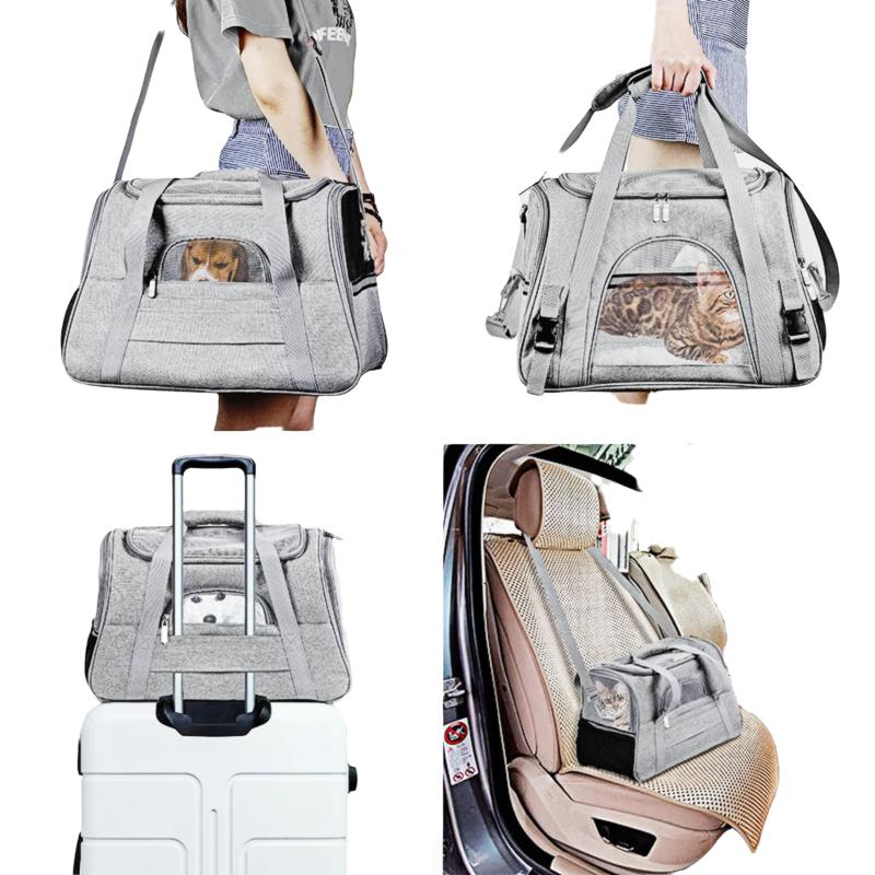 Soft Sided Collapsible Puppy Carrier Bags