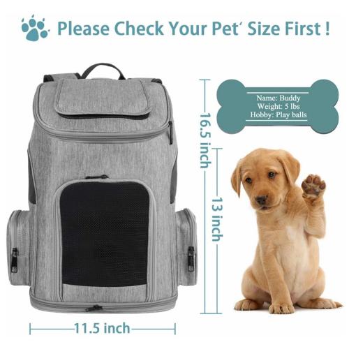 pet backpack carrier for large dogs